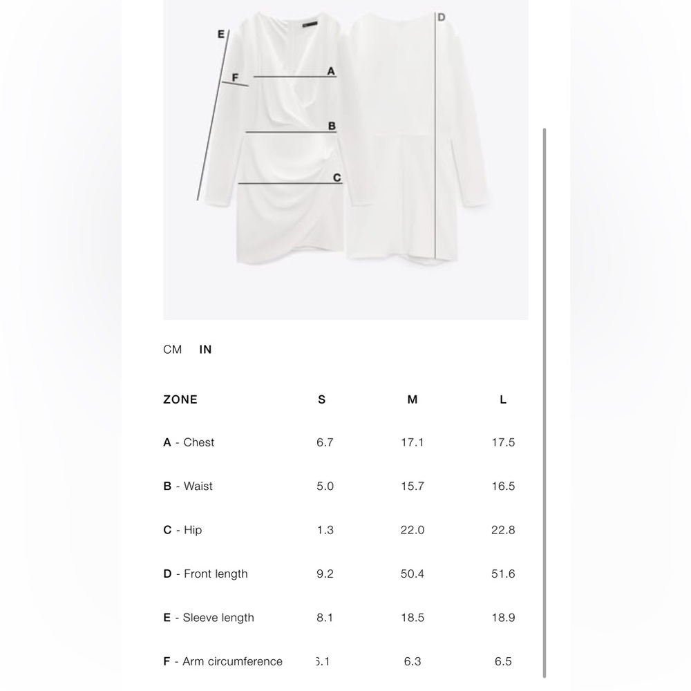 Zara STRIPED SHIRT DRESS ZW COLLECTION $89.90 Size Large NWT - Picture 7 of 7